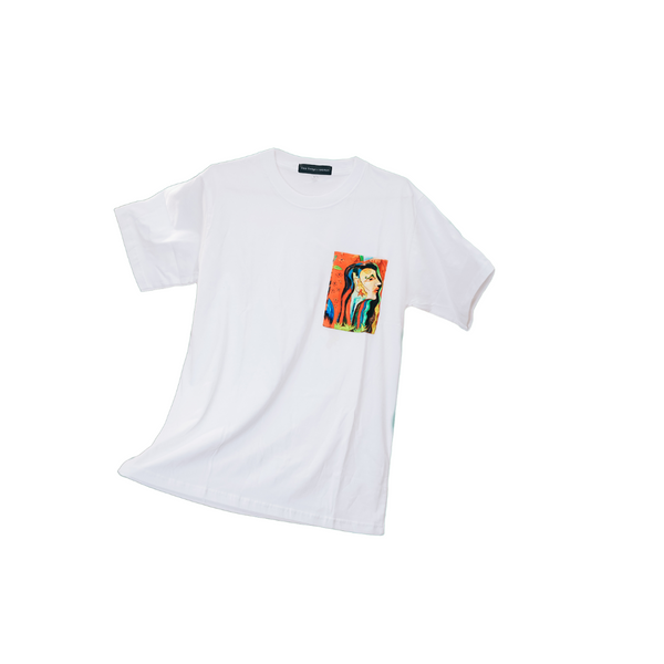 T- Shirt 01 White Orange